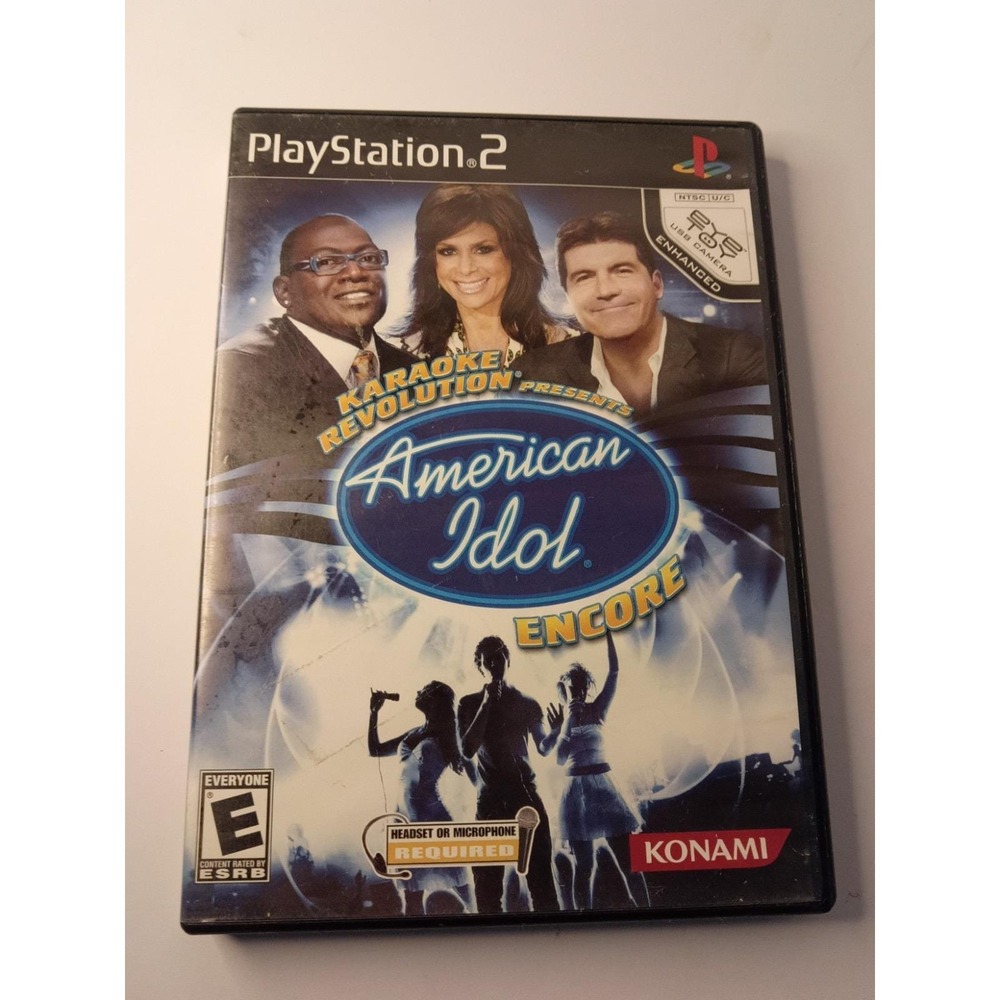 Karaoke Revolution American Idol Encore Playstation 2 Ps2 Kids Game Singing Fun